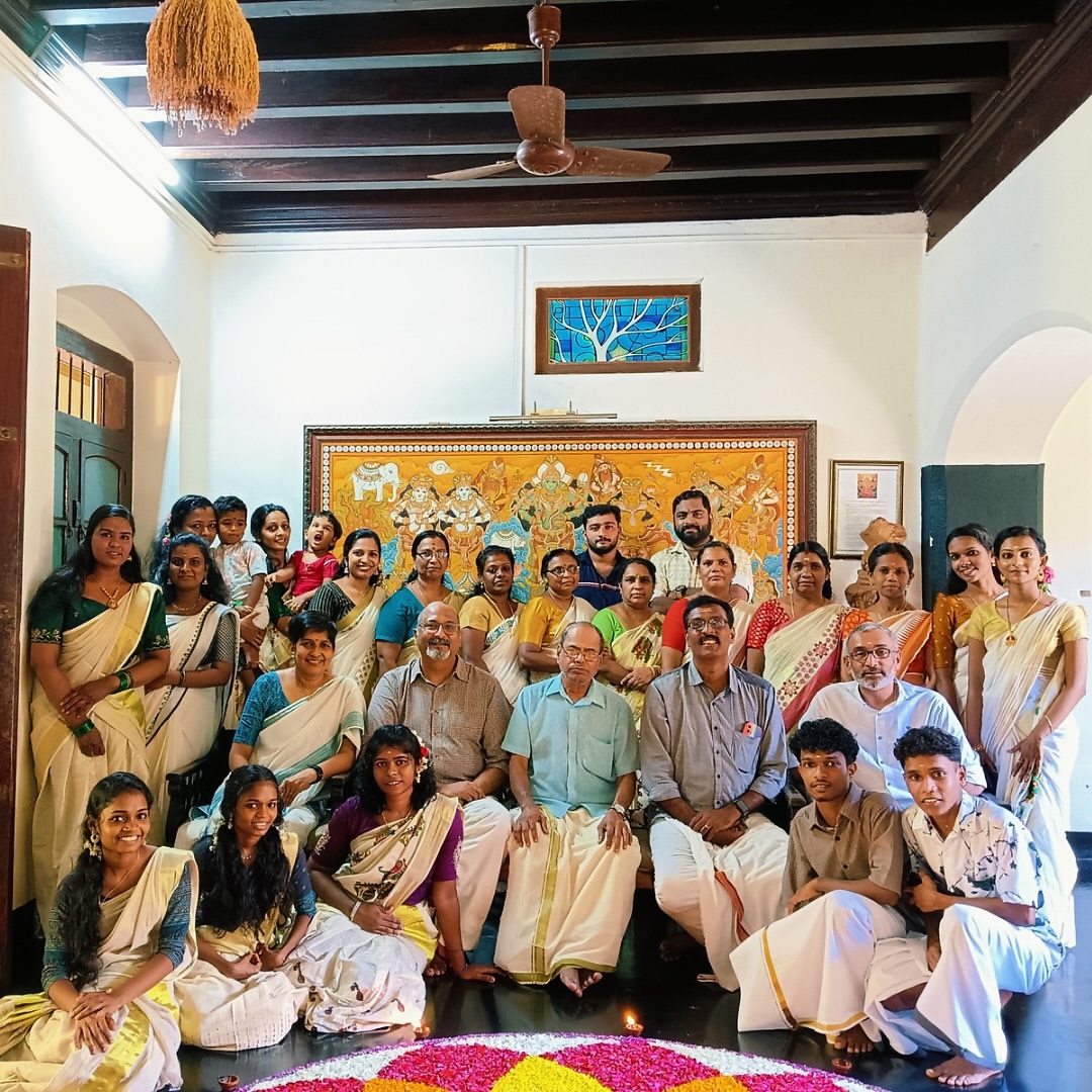 The Niramayam family — physicians, therapists and hospitality team at the heritage Mana in Cherpu, Kerala